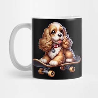 Skateboarding Cocker Spaniel Mug